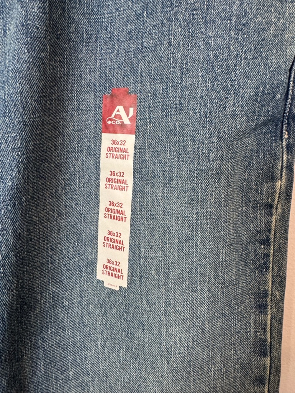 ARIZONA The Original Jeans Co. Men’s Original Straight Leg Light Stone 36x32 NWT - Picture 3 of 12